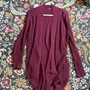 American Eagle Outfitters Burgundy Cardigan